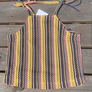 New w/tag Madewell Crochet Cropped tank